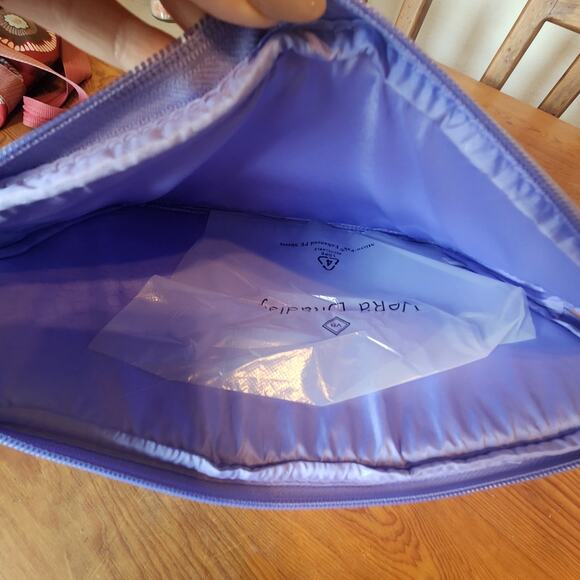 VERA BRADLEY LAPTOP SLEEVE MURAL GARDEN 14" PADDED QUILTED PURPLE WORK OFFICE - Picture 6 of 6